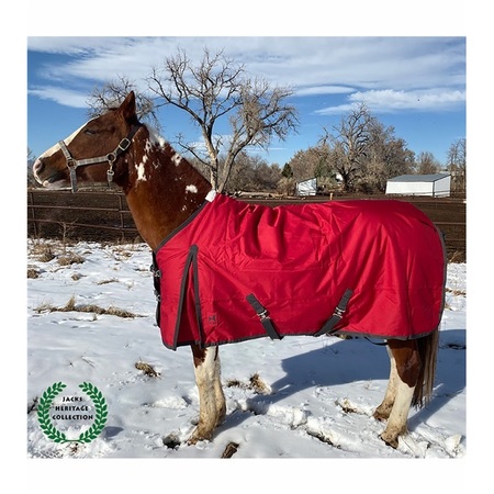 JACKS HERITAGE COLLECTION Atlas Turnout Blanket 600 Denier with 180gm Lining RED 86" 4291-RE-86